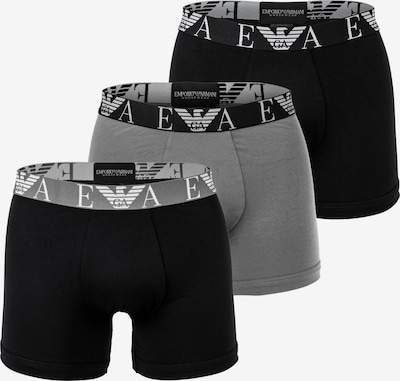 Emporio Armani Boxershorts in grau / schwarz, Produktansicht