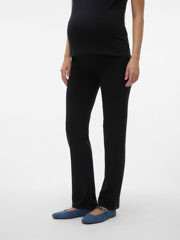 MAMALICIOUS Regular Leggings 'ERICA' in Zwart: voorkant