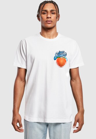T-Shirt 'It's The Season' Mister Tee en blanc : devant