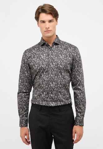 ETERNA Slim fit Button Up Shirt in Grey: front
