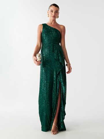 BWLDR Kleid 'CATIA' in Grün: Vorderseite