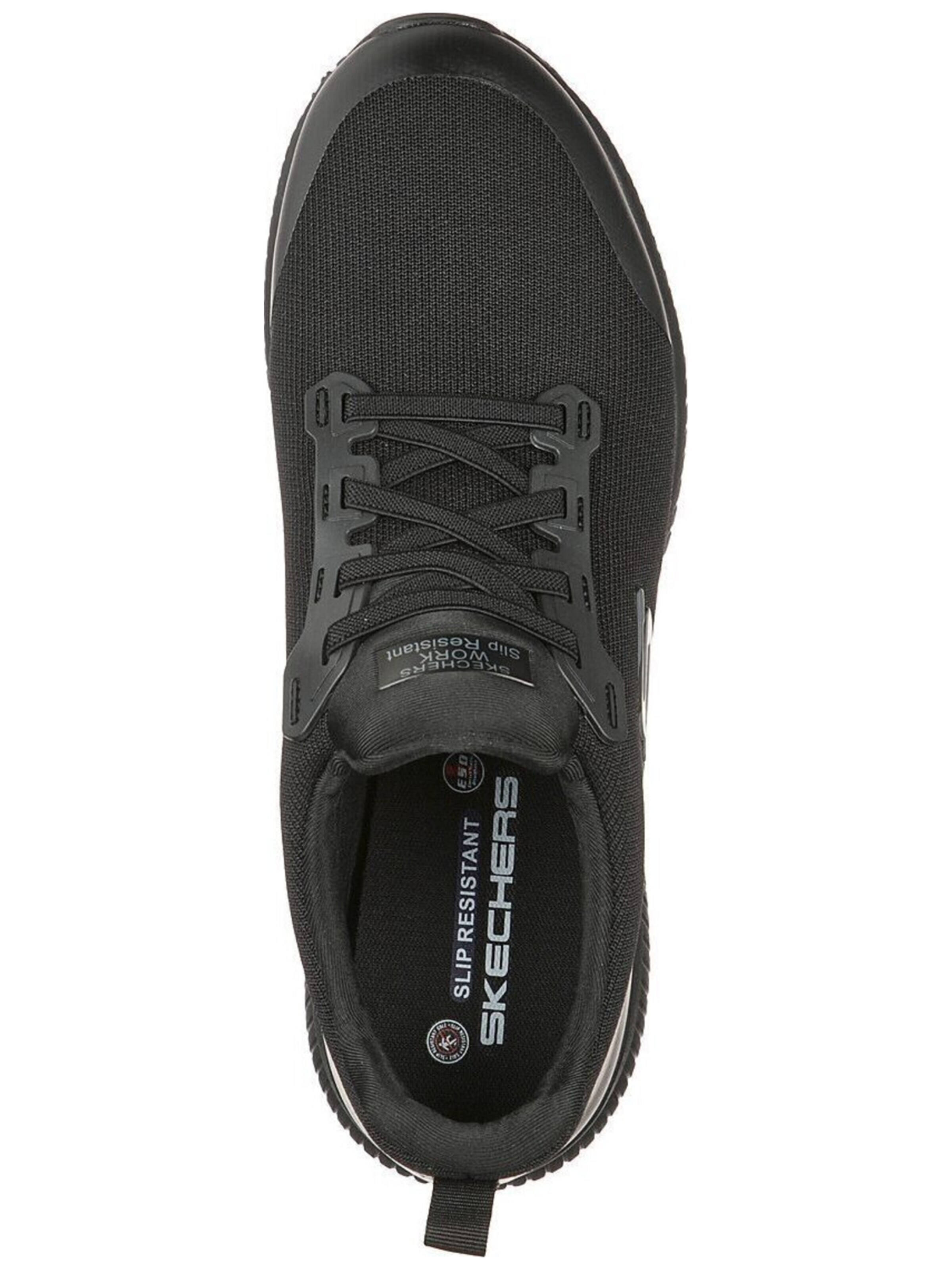 SKECHERS WORK Footwear Sneakers laag 'Squad Sr' in Zwart