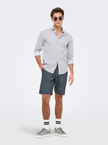 Coupe slim Pantalon chino 'ONSKal' Only & Sons en gris