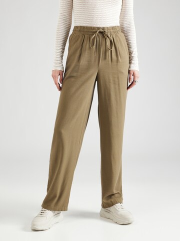 VERO MODA Loose fit Pleat-Front Pants 'Jesmilo' in Green: front