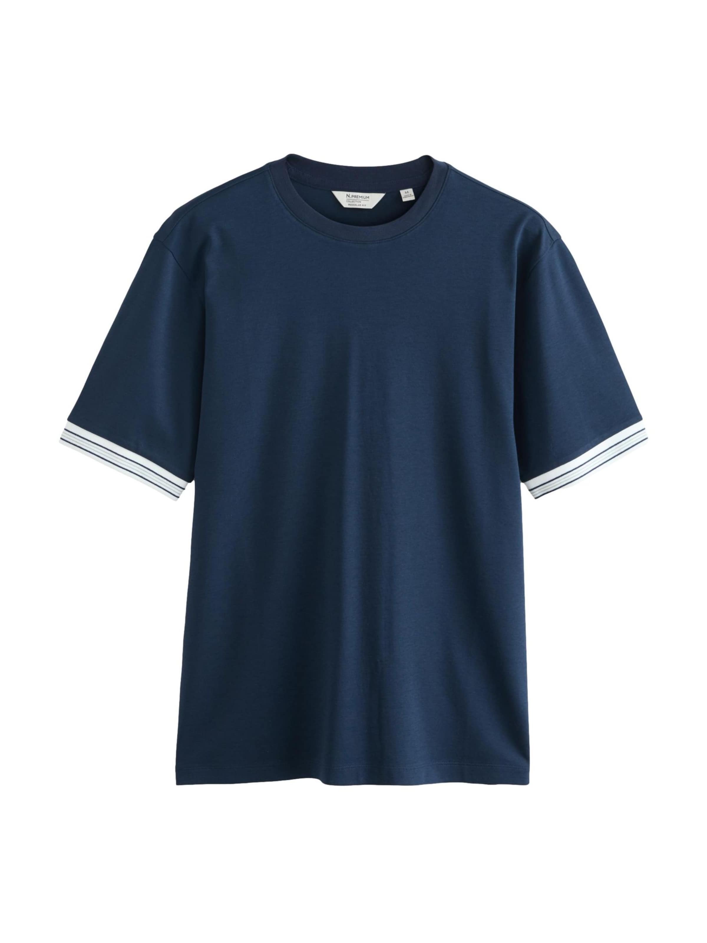T-Shirt 'N. Premium' Next en bleu : devant