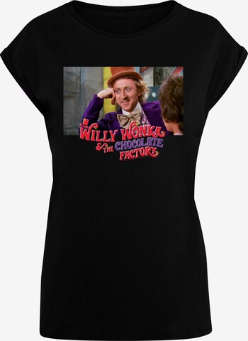 T-shirt ' Willy Wonka And The Chocolate Factory - Condescending Wonka' ABSOLUTE CULT en noir : devant