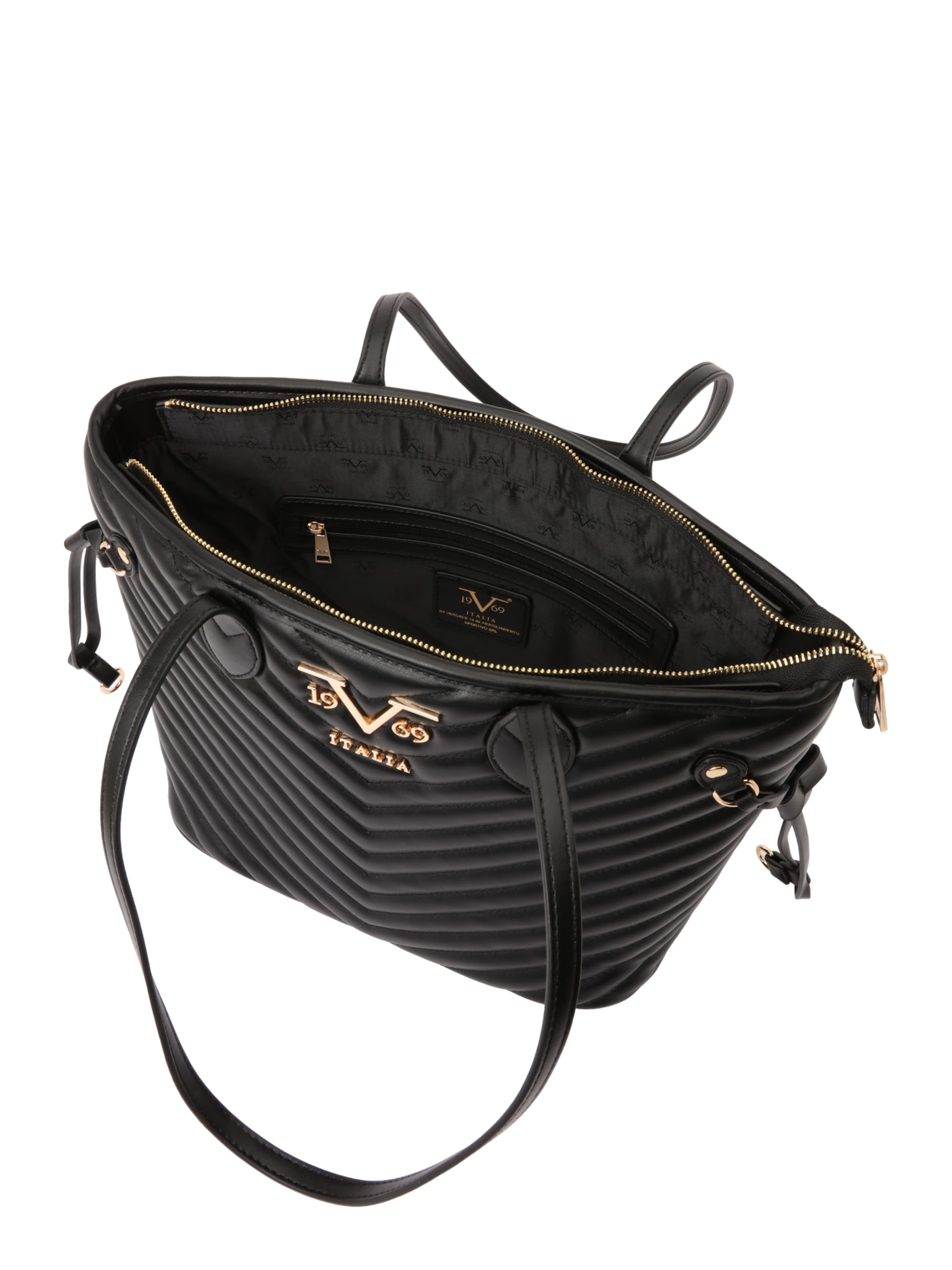 19V69 ITALIA Shopper 'Blagica Gold' in Black: top