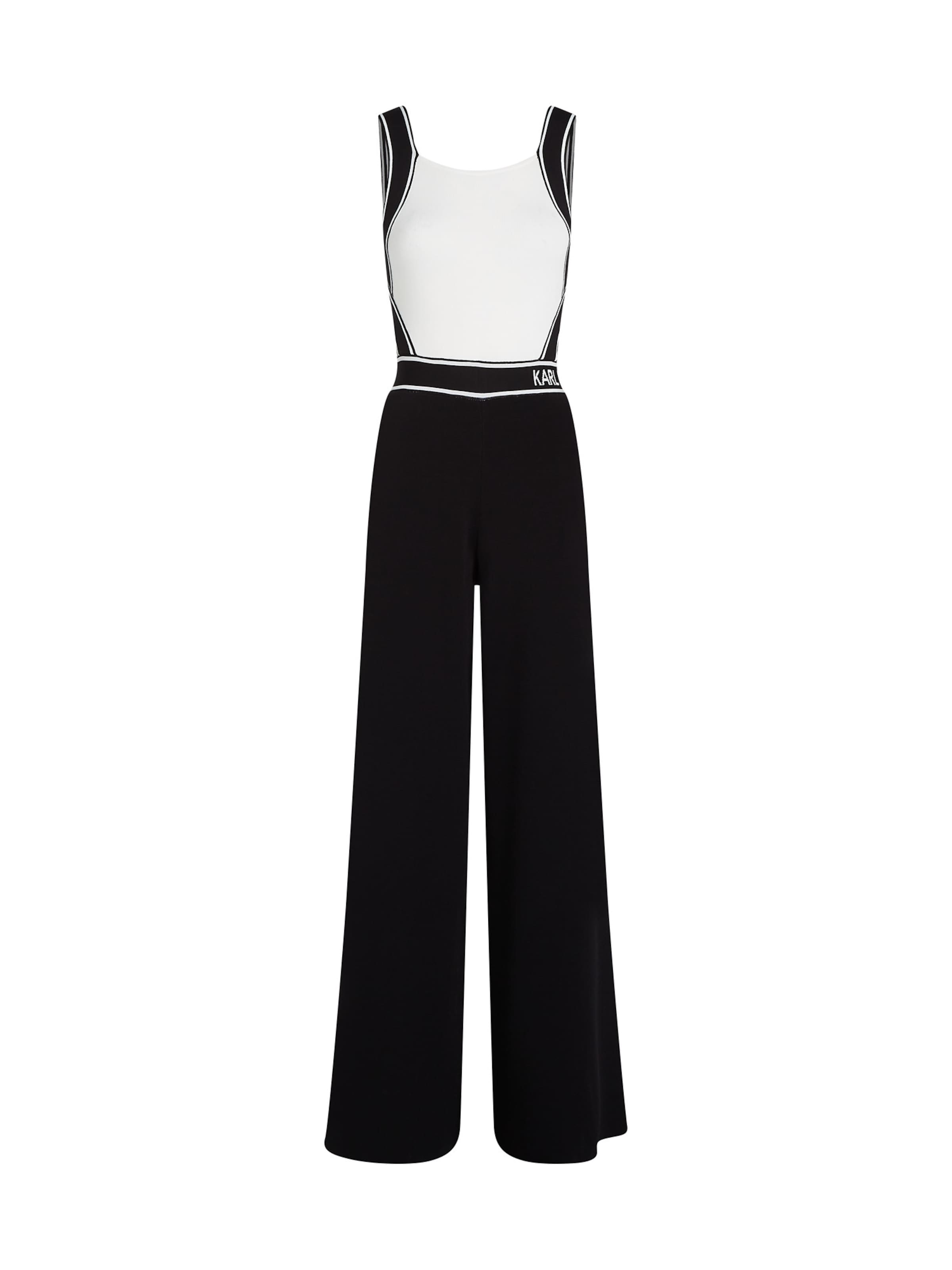 Karl Lagerfeld Jumpsuit in Black: front