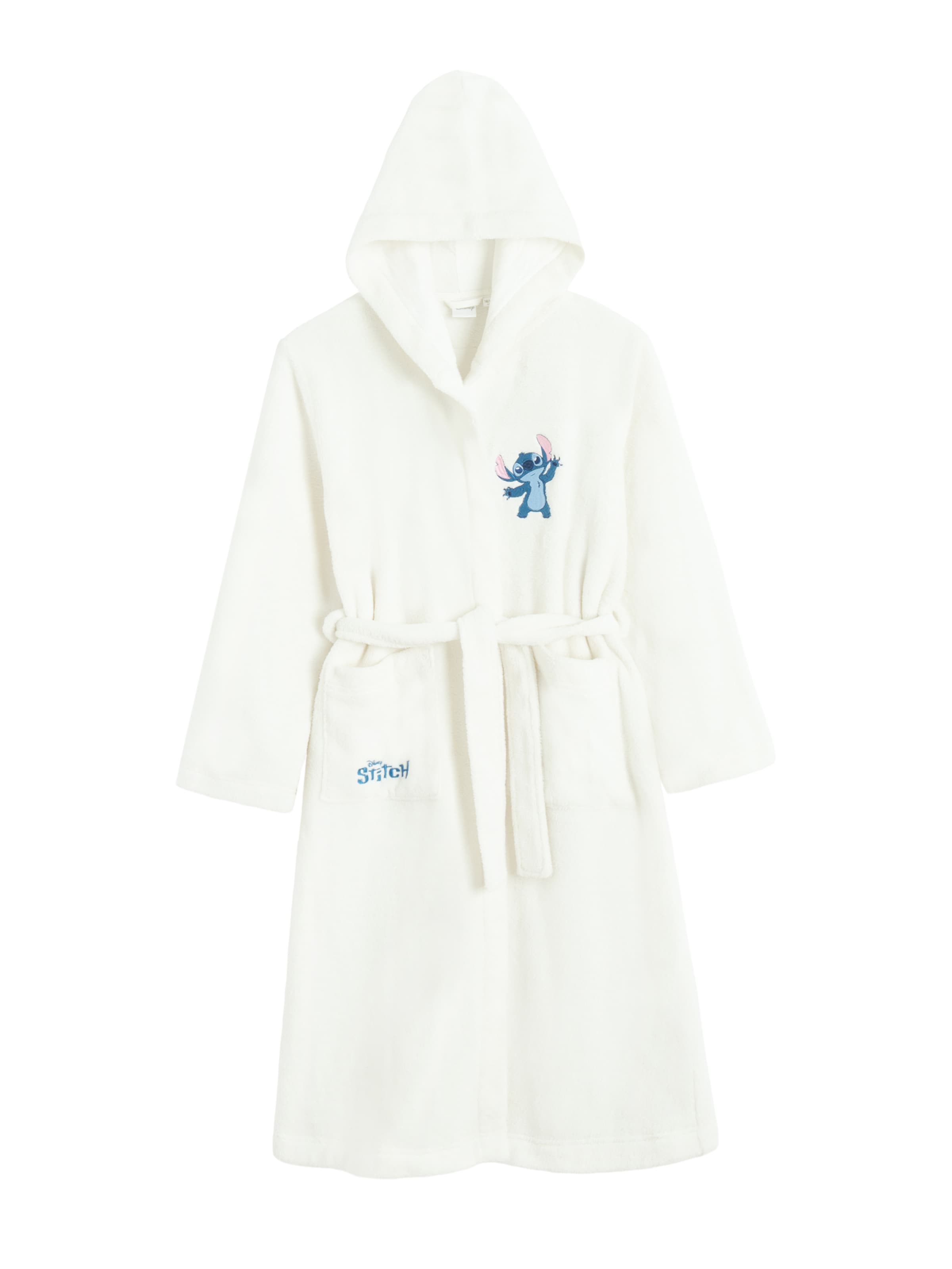 Accappatoio 'LILO&STITCH' di Cool Club in bianco: frontale