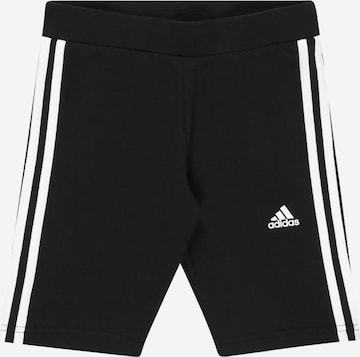 ADIDAS SPORTSWEAR Normální Sportovní kalhoty 'Essentials 3-Stripes  Bike' – černá: přední strana