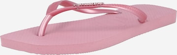 rožinė HAVAIANAS Šlepetės per pirštą: priekis
