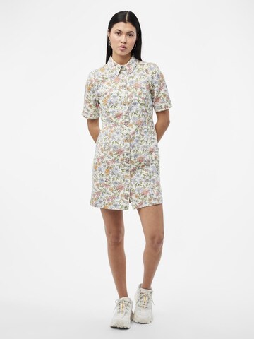 PIECES Shirt dress 'Blume' in Beige: front