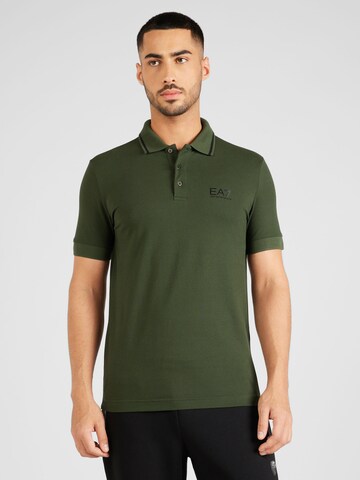 T-Shirt EA7 Emporio Armani en vert : devant