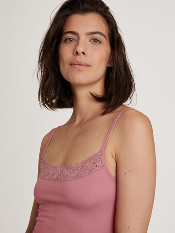 CALIDA Unterhemd 'Natural Comfort Lace'‌‌‌‌‌‌‌‌‌‌ in Pink