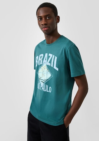 QS Shirt in Blauw: voorkant