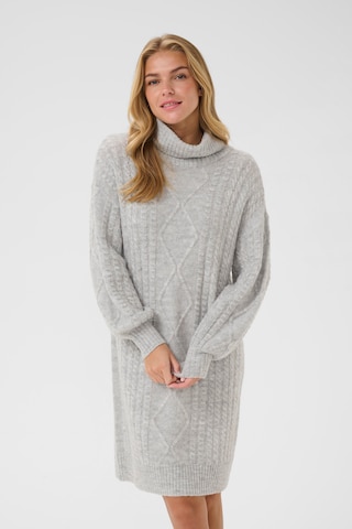 Cream - Vestido de malha 'CRPumpkin' em cinzento: frente