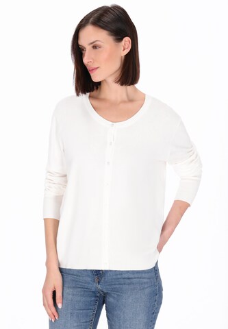 usha BLUE LABEL - Cárdigan 'Casual' en blanco: frente