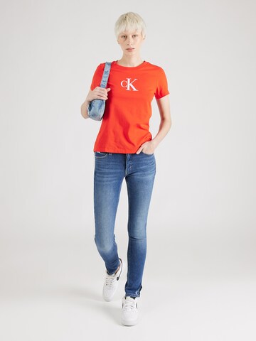 Skinny Jeans 'MID RISE SKINNY' di Calvin Klein Jeans in blu