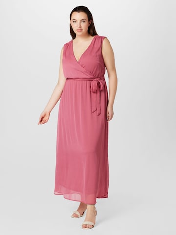 Robe de soirée 'ASTA SOFIA' ONLY Curve en rose : devant