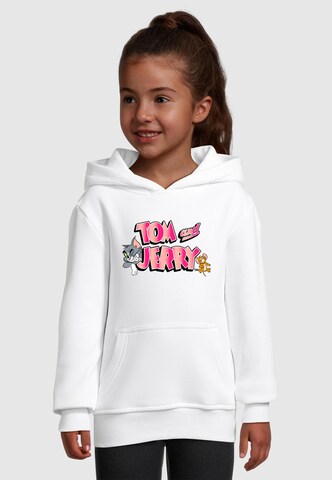 ABSOLUTE CULT Sweatshirt 'Tom And Jerry - Gradient' in Weiß: Vorderseite