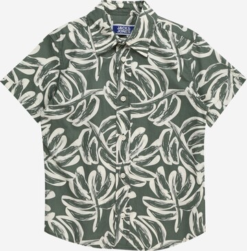 Jack & Jones Junior - Regular Fit Camisa 'LAFAYETTE' em verde: frente