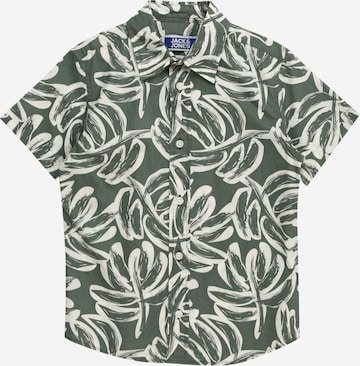 Jack & Jones Junior Regular fit Button Up Shirt 'LAFAYETTE' in Green: front