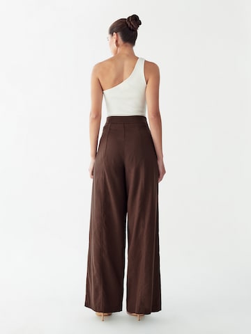 Willa Широкий Штаны 'Dayton' в Коричневый: сзади