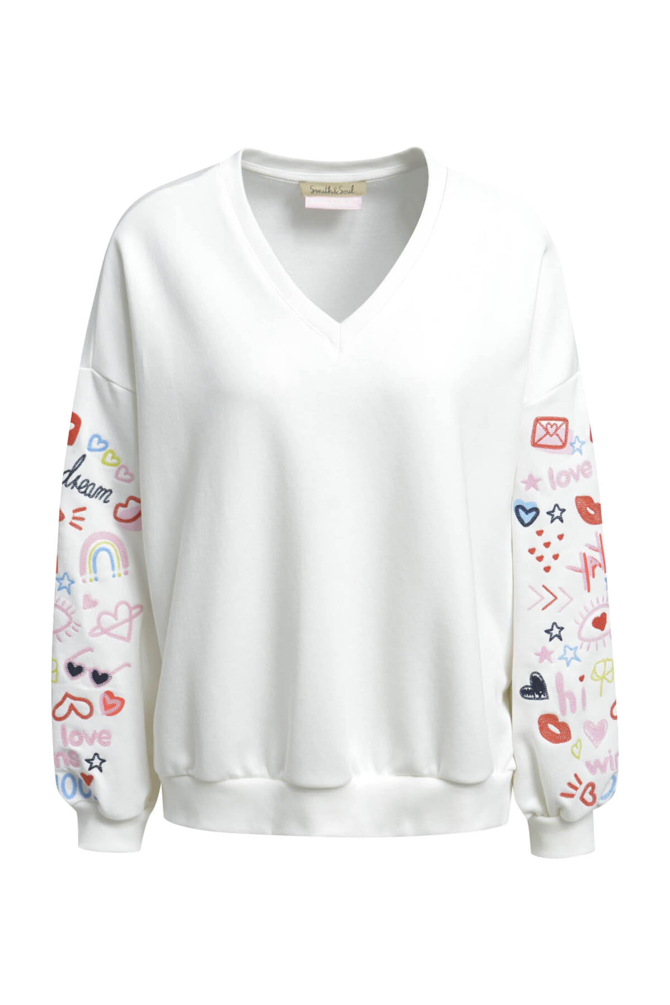 Smith&Soul Sweatshirt in White: front