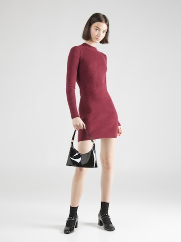 HOLLISTER Knitted dress in Red