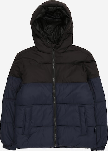 Jack & Jones Junior Зимняя куртка 'JJMAZE' в Синий: спереди