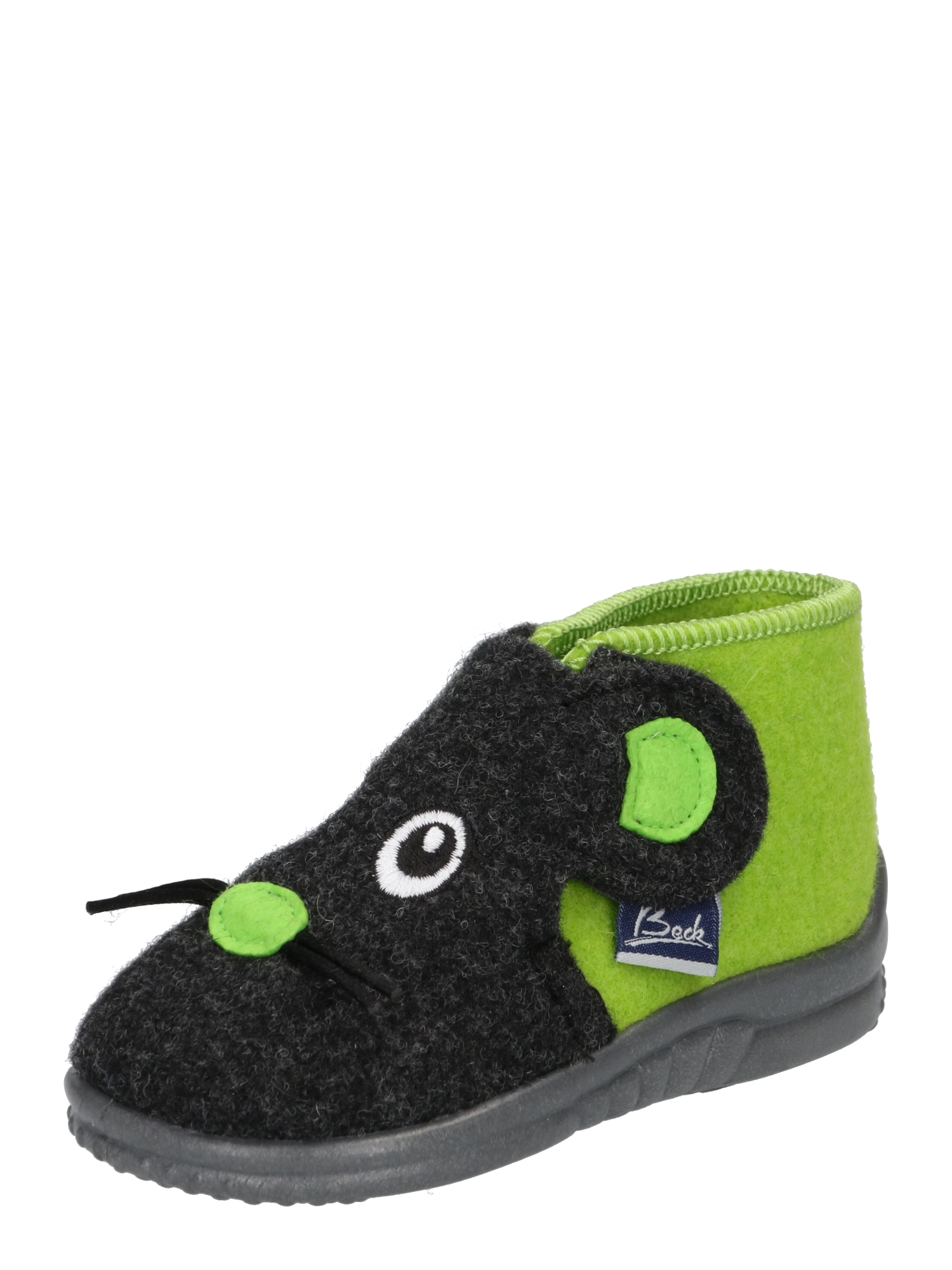 QRb53 Bambini BECK Ciabatta Maus in Grigio, Lime 
