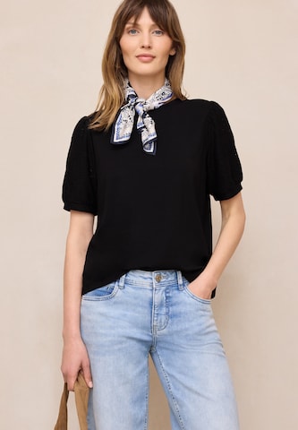 Street One Studio Shirt in Black: front