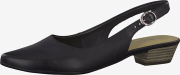 TAMARIS Slingback Pumps in Black: front