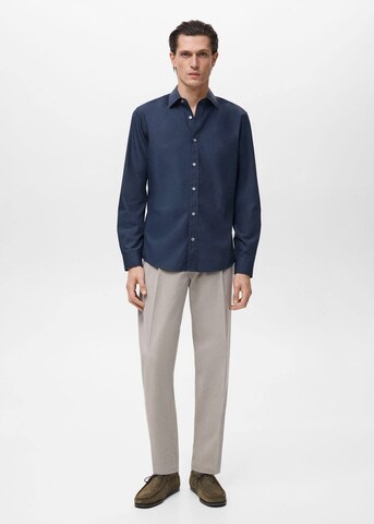 MANGO MAN Regular Fit Hemd 'Play' in Blau