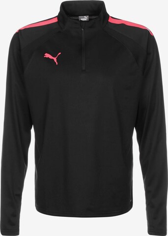 PUMA Athletic Sweatshirt 'Team Liga' in Black: front