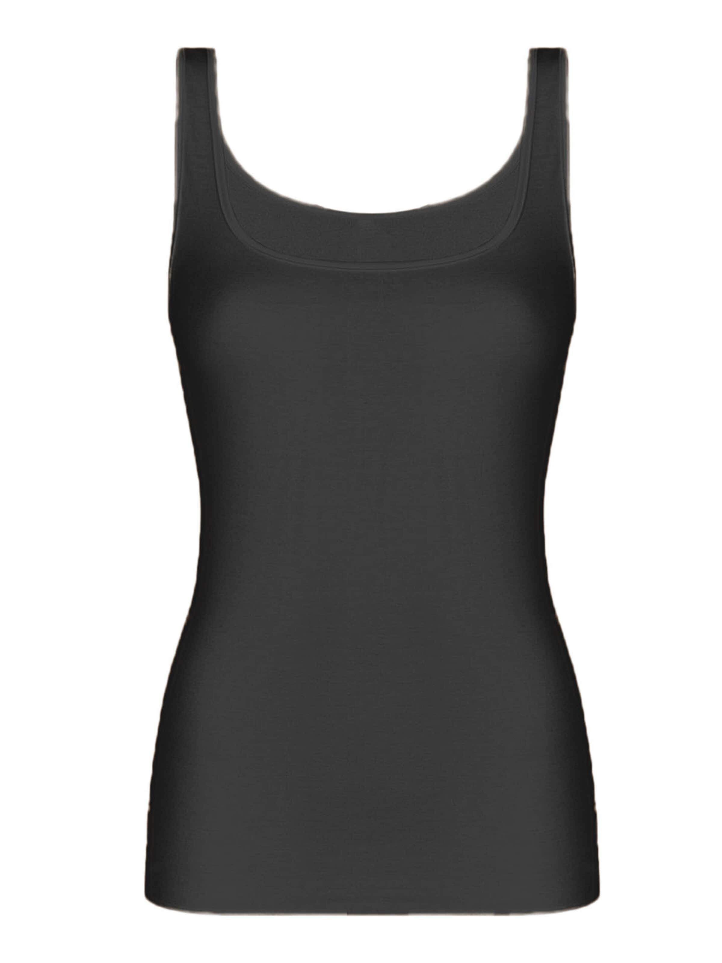 Nina von C. Undershirt 'Secret' in Black: front