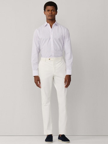 Coupe regular Chemise 'POPLIN TATTERSALL' Hackett London en blanc