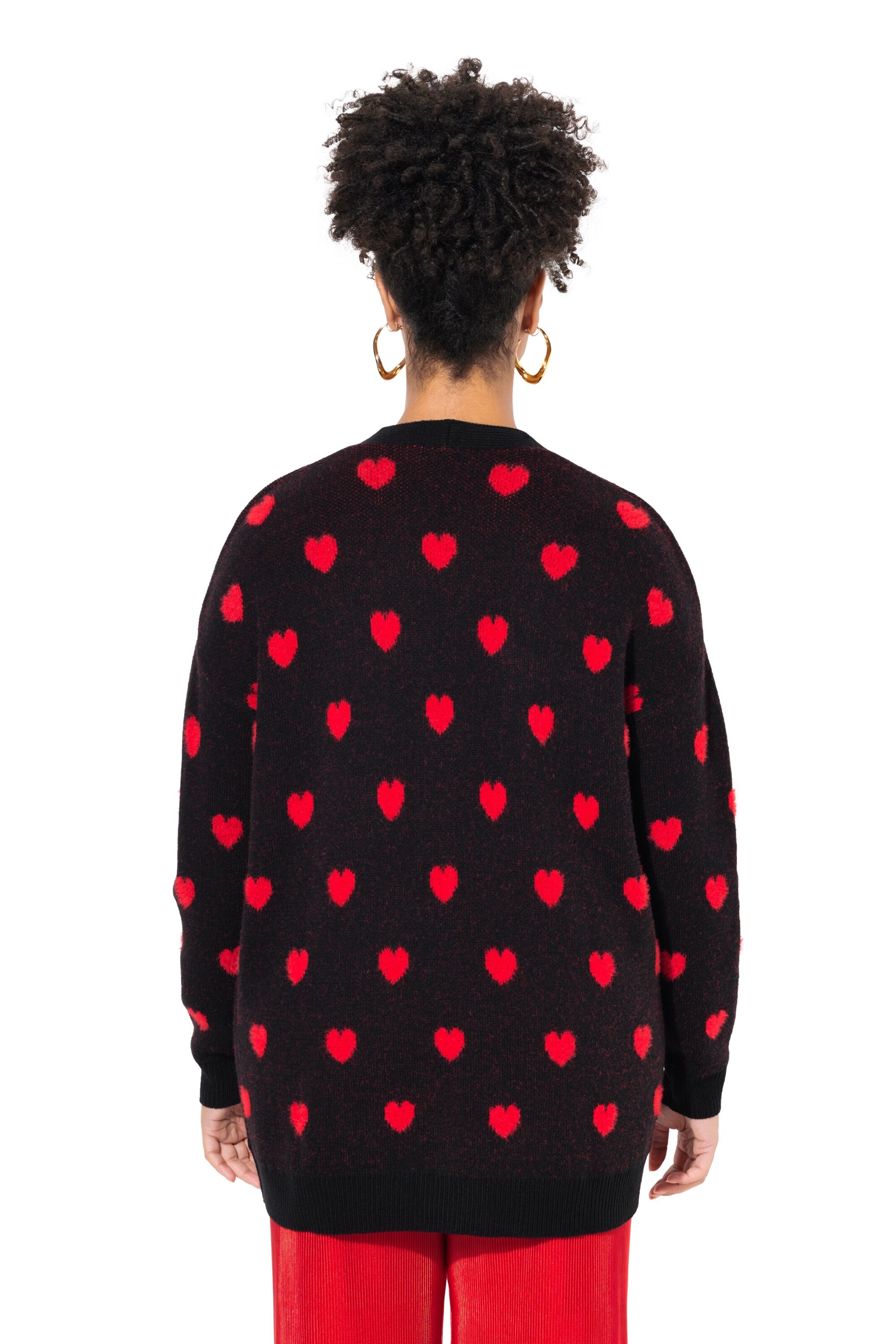 MIAMODA Knit cardigan in Black