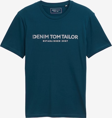 TOM TAILOR DENIM T-Shirt in Grün: Vorderseite
