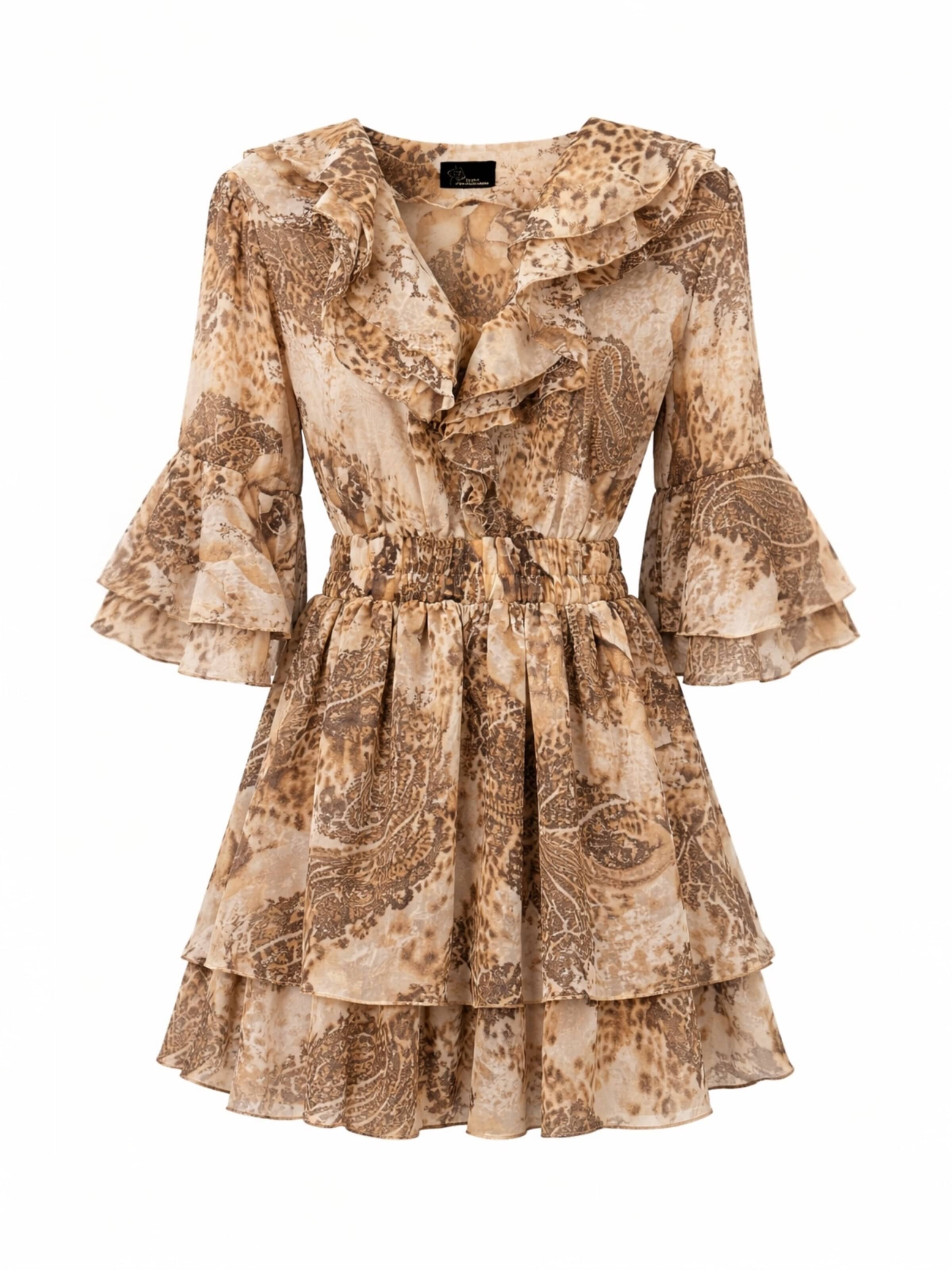 Elena Athanasiadou Cocktailmekko 'Natalia' värissä beige: etupuoli