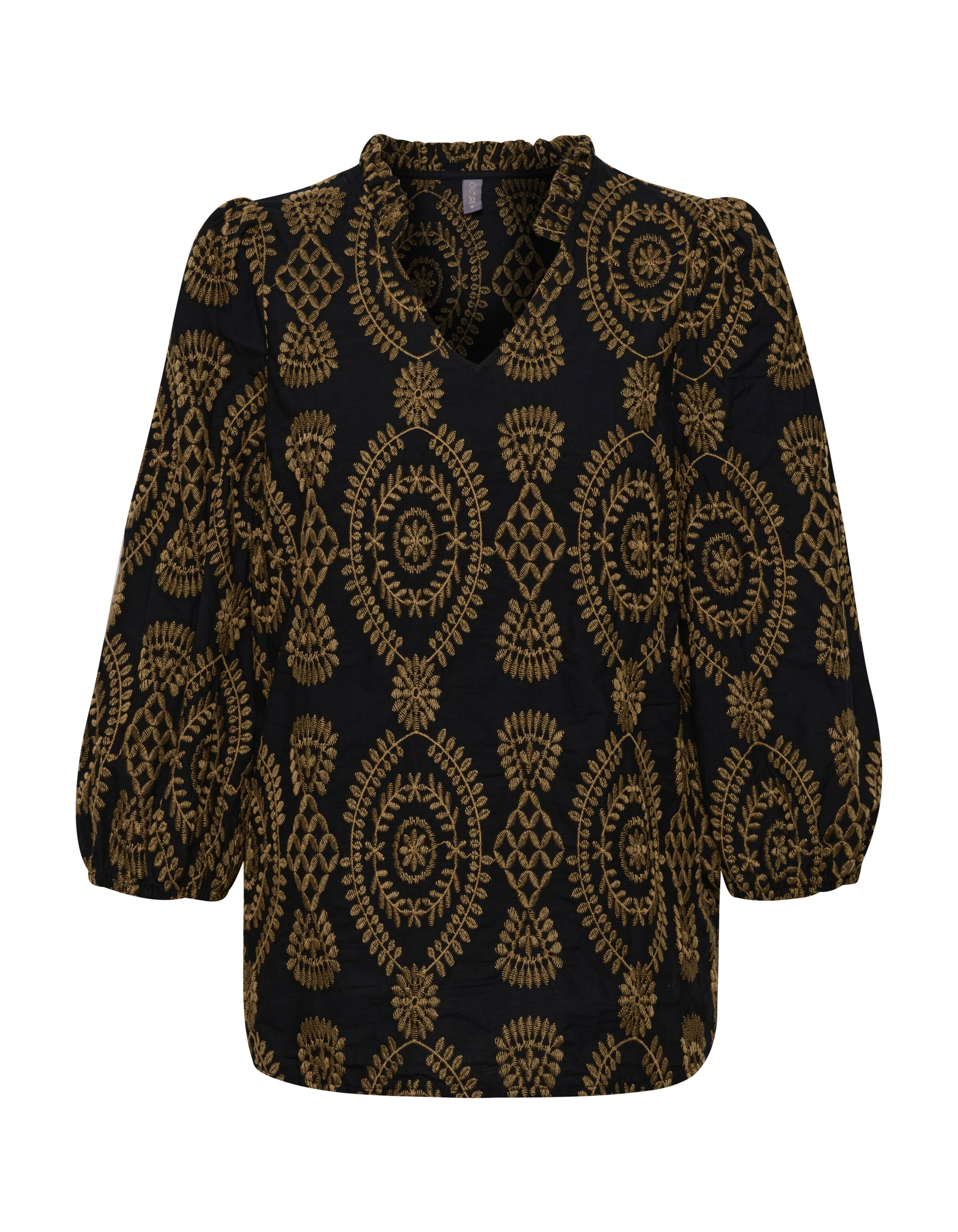 CULTURE Bluse 'Utia' i sort: forside