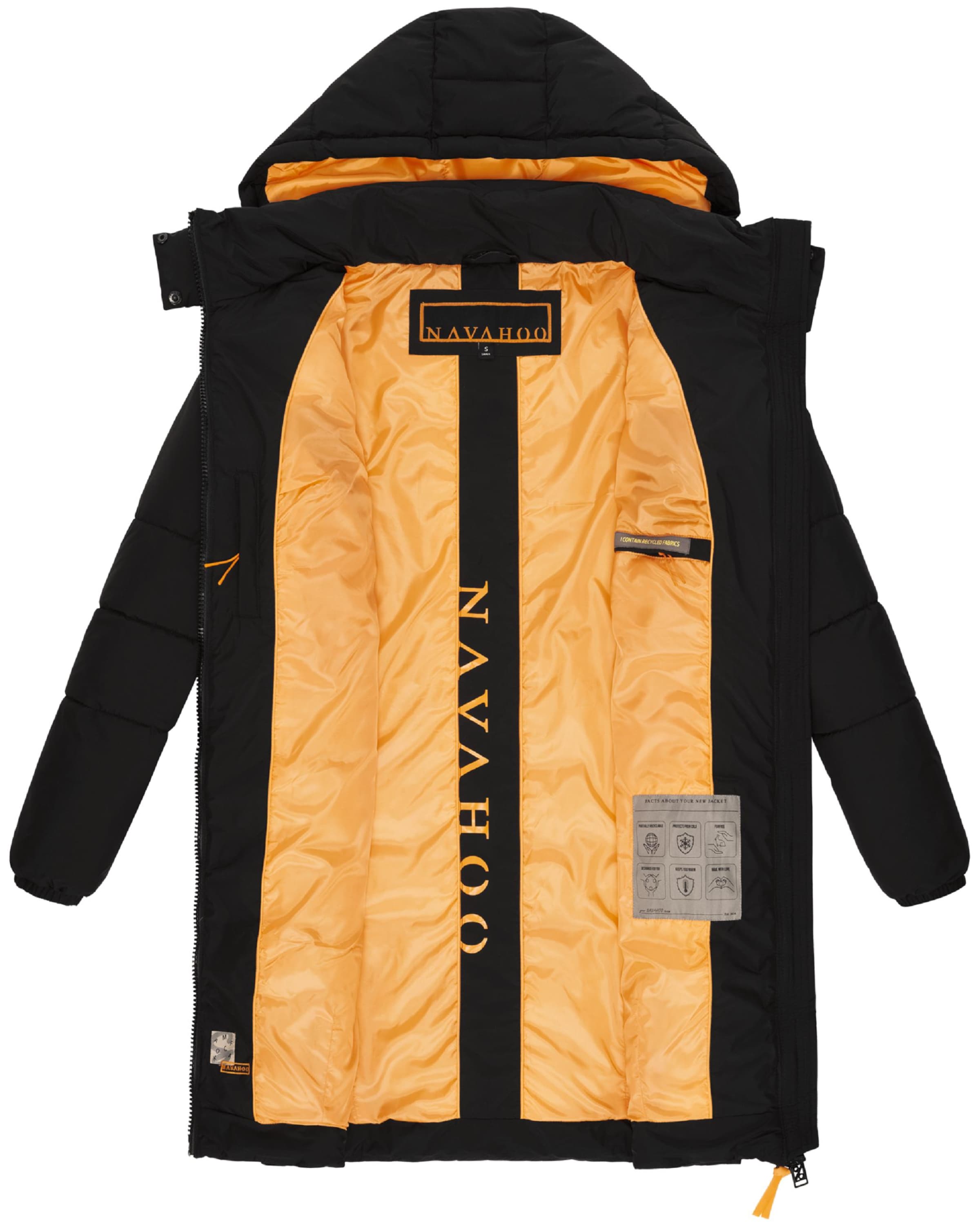 NAVAHOO Vinterkappa 'Bliblablubb 14' i svart