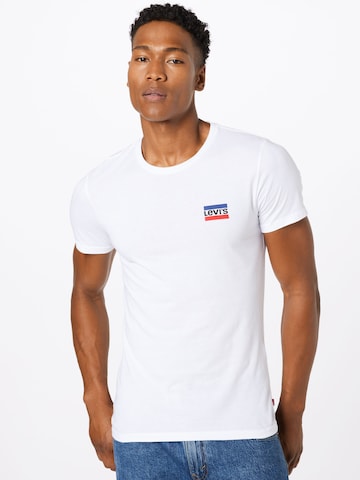 T-Shirt '2Pk Crewneck Graphic' LEVI'S ® en gris : devant