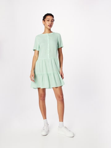 VERO MODA Blousejurk 'BUMPY' in Groen: voorkant