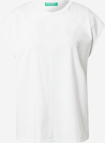 UNITED COLORS OF BENETTON Μπλουζάκι σε λευκό: μπροστά
