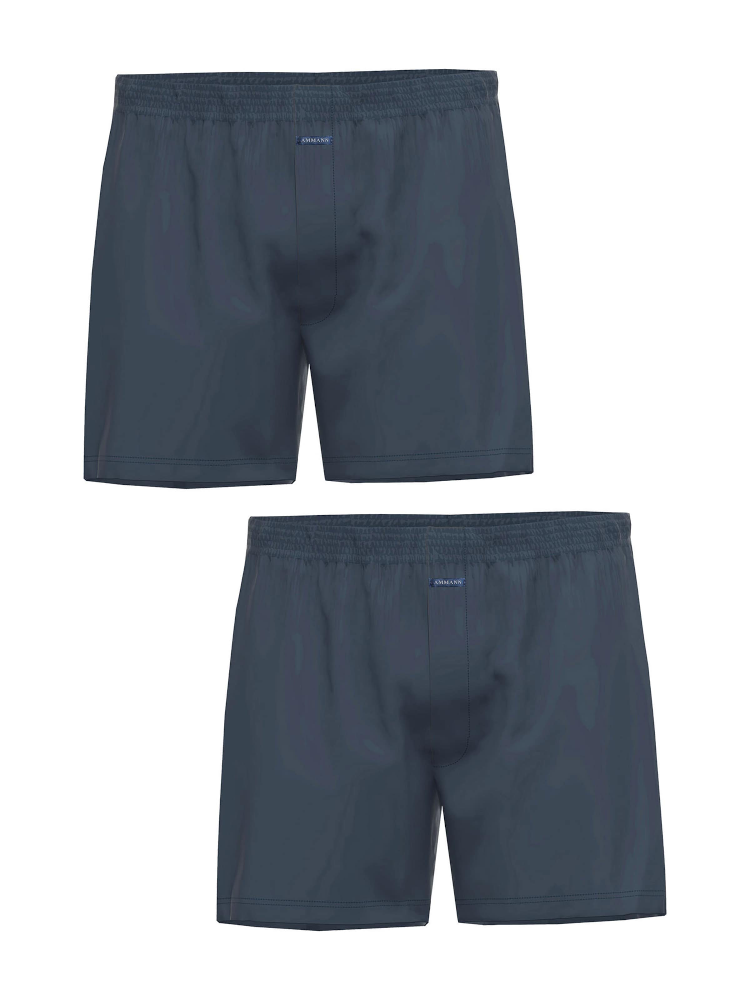 Boxers ' Single Jersey ' Ammann en bleu : devant
