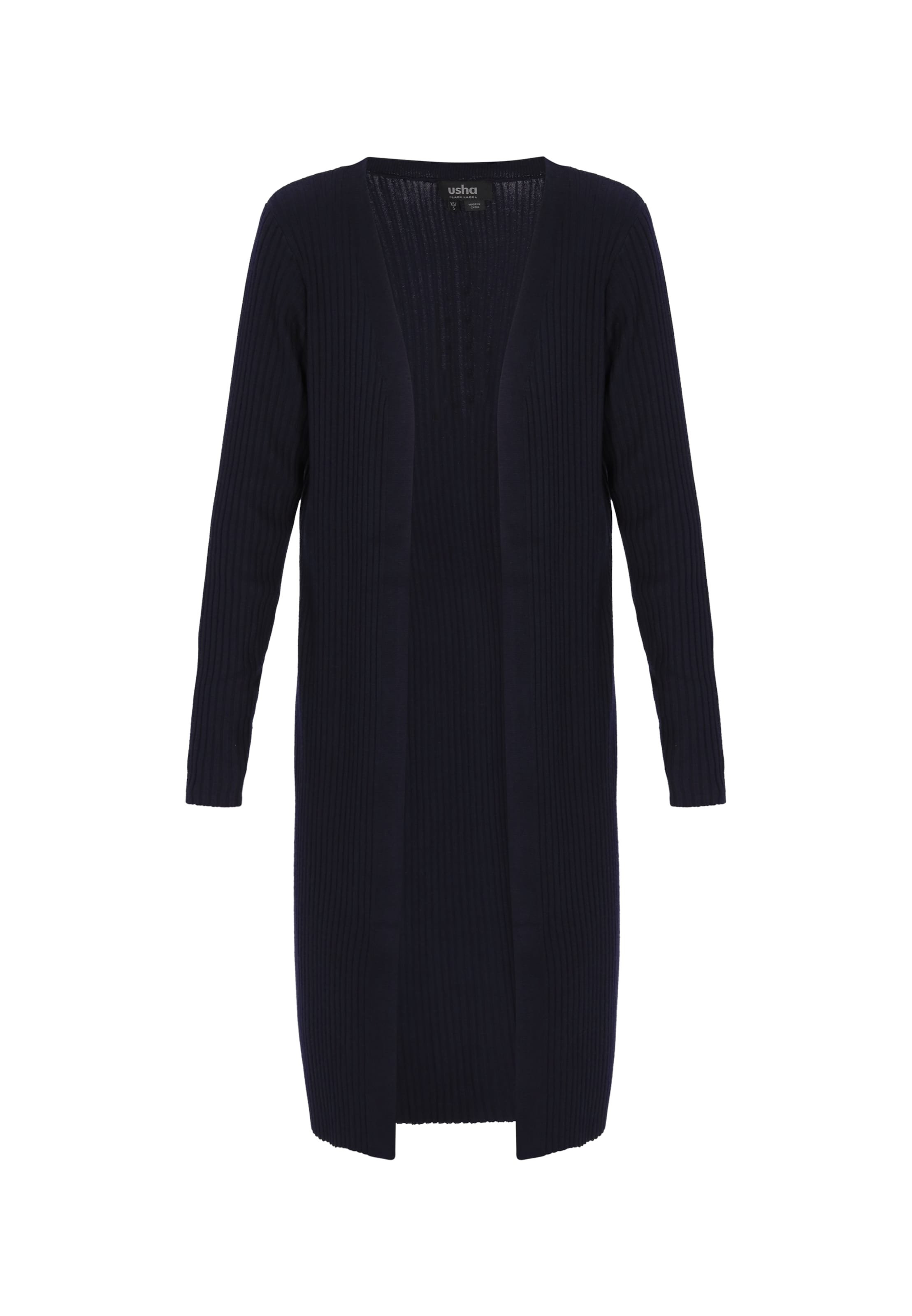 usha BLACK LABEL Gebreid vest in Blauw: voorkant