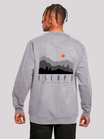 F4NT4STIC Sweatshirt 'Escape Discover the World Forest Landscape' in Grey