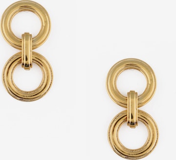 Orelia Earrings in Gold: front