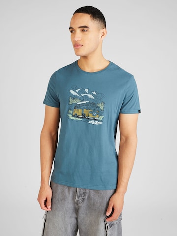 Ragwear - Camiseta 'ROGGERO' en azul: frente